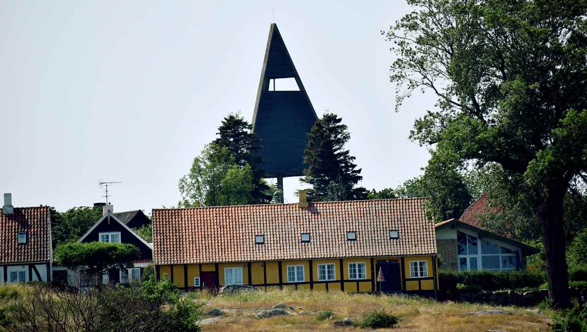 Pyramid-shaped Water Tower in Svaneke, Bornholm